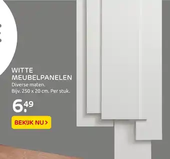 Praxis Witte meubelpanen 25 0x 20cm aanbieding