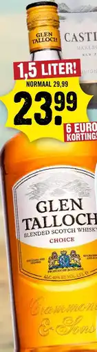 Dirck 3 Glen talloch blended scotch whisky aanbieding