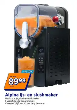 Action Alpina Ijs en Slushmaker aanbieding