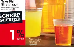 Sligro Take Dis Shotglazen aanbieding