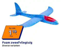 Action Foam Zweefvliegtuig aanbieding