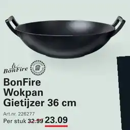 Sligro BonFire Wokpan Gietijzer aanbieding