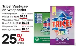 Sligro Tricel Vaatwas en waspoeder aanbieding