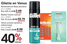 Sligro Gilette en Venus aanbieding