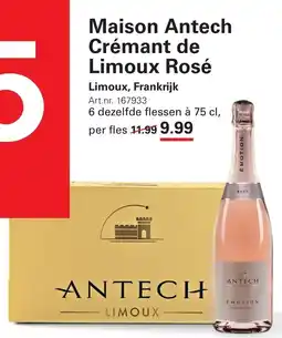 Sligro Maison Antech Crémant de Limoux Rosé aanbieding