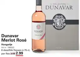 Sligro Dunavar Merlot Rosé aanbieding