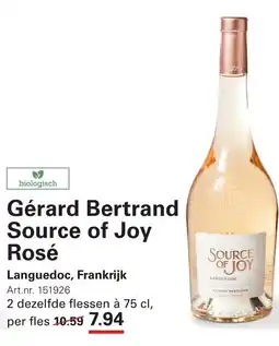 Sligro Gérard Bertrand Source of Joy Rosé aanbieding