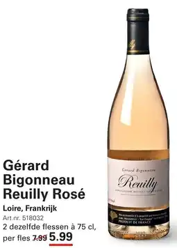 Sligro Gérard Bigonneau Reuilly Rosé aanbieding