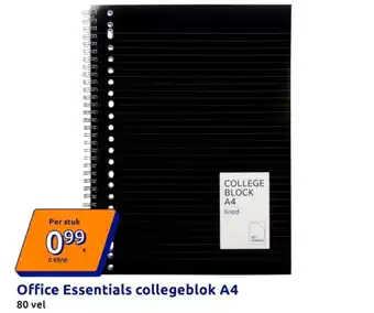 Action Office Essentials collegeblok A4 aanbieding