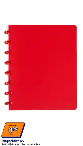 Action Ringschrift A5 aanbieding