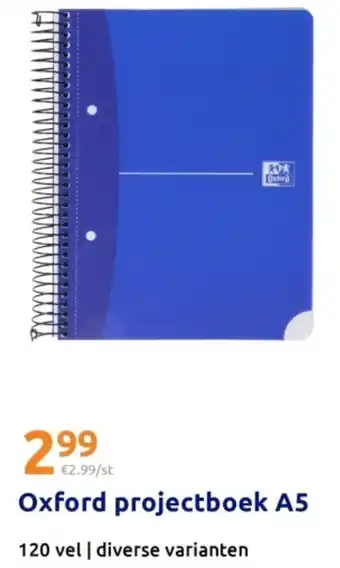 Action Oxford projectboek A5 aanbieding