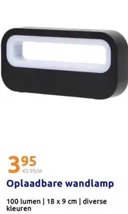Action Oplaadbare wandlamp aanbieding