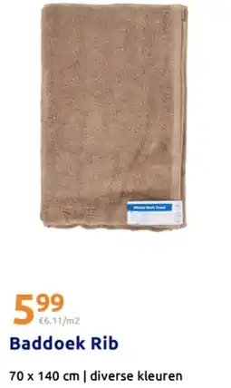 Action Baddoek Rib aanbieding