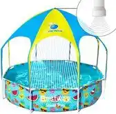 Bol.com Bestway My First Frame Pool - Zwembad met zonnescherm - Kinder Zwembad - 244cm - Rond zwembad aanbieding