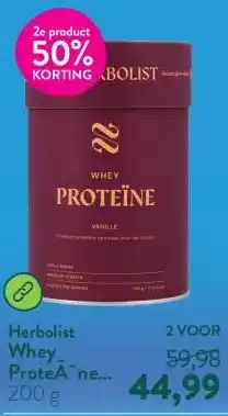 Holland & Barrett Whey ProteÃ¯ne Vanille aanbieding