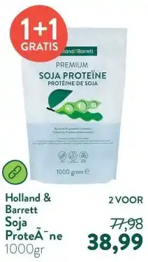 Holland & Barrett Soja ProteÃ¯ne aanbieding