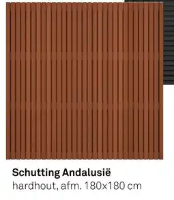 Karwei Schutting Andalusië Hardhout aanbieding