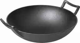 Bol.com Blackwell Wokpan Cook & Grill Zwart 6,5 liter Ø 36 cm Gietijzer - Optimale Warmteverdeling aanbieding