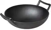 Bol.com Blackwell Wokpan Cook & Grill Zwart 3,3 liter Ø 32 cm Gietijzer - Geschikt Voor Alle Warmtebronnen aanbieding