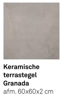 Karwei Keramische terrastegel Granada aanbieding