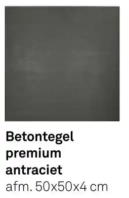 Karwei Betontegel premium antraciet aanbieding