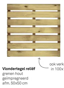 Karwei Vlondertegel Reliëf aanbieding