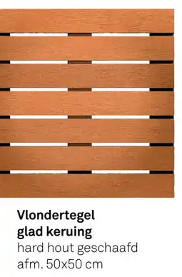 Karwei Vlondertegel Glad Keruing aanbieding