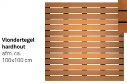 Karwei Vlondertegel Hardhout aanbieding