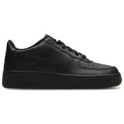 Foot Locker Nike Air Force Kindersneakers - Zwart - Maat 36.5 - Leer aanbieding