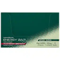 Holland & Barrett 1+1 gratis | Holland & Barrett Energy Bar Nitrate Raspberry Beetroot Box - 12 x 48g aanbieding