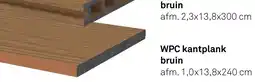 Karwei WPC kantplank Bruin aanbieding