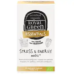 Holland & Barrett 2e product 50% korting | Royal Green Essentials Stress & Energy Multi - 60 capsules aanbieding