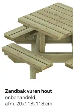 Karwei Zandbak Vuren Hout aanbieding