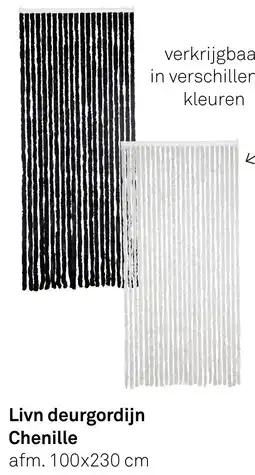 Karwei Livn Deurgordijn Chenille aanbieding