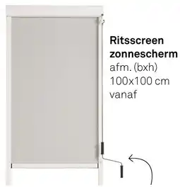 Karwei Ritsscreen Zonnescherm aanbieding