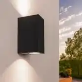 Bol.com Ledvion - LED Wandlamp Dimbaar - GU10 - IP54 - Zwart aanbieding