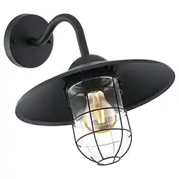 Bol.com EGLO Melgoa Wandlamp Buiten - E27 - 30 cm - Zwart aanbieding