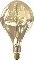 Bol.com Calex Organic EVO XXL Champagne - E27 LED Lamp - Filament Lichtbron Dimbaar - 6W - Warm Wit Licht aanbieding