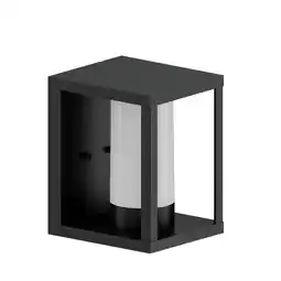 Bol.com Calex Smart Outdoor LED Buitenlamp - Slimme Wandlamp - RGB en Warm Wit Licht - 4W - Zwart aanbieding