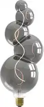 Bol.com Calex Alicante XXL Titanium - E27 LED Lamp - Filament Lichtbron Dimbaar - 4W - Warm Wit Licht aanbieding