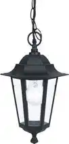 Bol.com EGLO Laterna 4 Hanglamp Buiten - E27 - Ø 20,5 cm - Zwart aanbieding