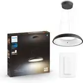 Bol.com Philips Hue Amaze hanglamp - warm tot koelwit licht - zwart - 1 dimmer switch aanbieding