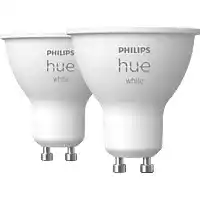 Bol.com Philips Hue Spot - warmwit licht- 2 pack - GU10 aanbieding