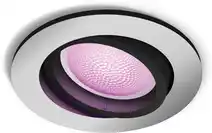 Bol.com Philips Hue Centura inbouwspot - wit en gekleurd licht - 1-pack - aluminium - rond - GU10 aanbieding