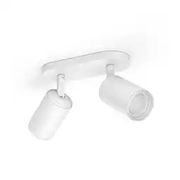Bol.com Philips Hue Fugato opbouwspot - wit en gekleurd licht - 2-spots - wit aanbieding