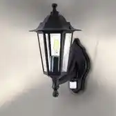 Bol.com Ledvion - LED Wandlamp - E27 - IP44 - Zwart aanbieding