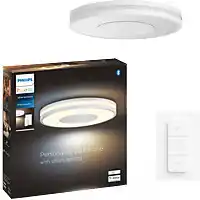 Bol.com Philips Hue Being plafondlamp - warm tot koelwit licht - wit - 1 dimmer switch aanbieding