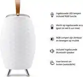 Bol.com FlinQ Bali M - Speaker Lamp - Draadloze Speaker - Wijnkoeler - Tafellamp - Bluetooth - RGB - Wit aanbieding