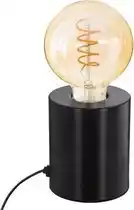 Bol.com Atmosphera Tafellamp Saba - metaal - zwart - D9 x H10 cm - Leeslampje - Designlamp aanbieding