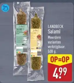 ALDI Landbeck Salami aanbieding